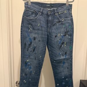 Lauren Ralph Lauren Paint Splattered Jeans